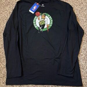Fanatics Boston Celtics Black Long Sleeve Tee NWT